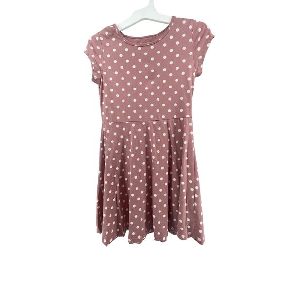 The Children's Place Girls Mauve Polka Dot Dress Youth Size Large 10/12 - Picture 2 of 7